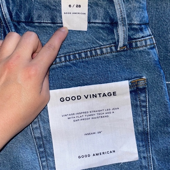 NWT Good American Good Vintage Jeans in Indigo 116 - Picture 4 of 11